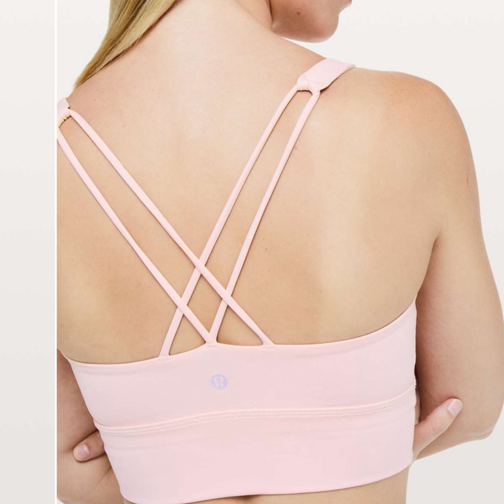 Lululemon Free To Be Bra *Long Line/Flush Pink-Size 10 - Picture 2 of 5